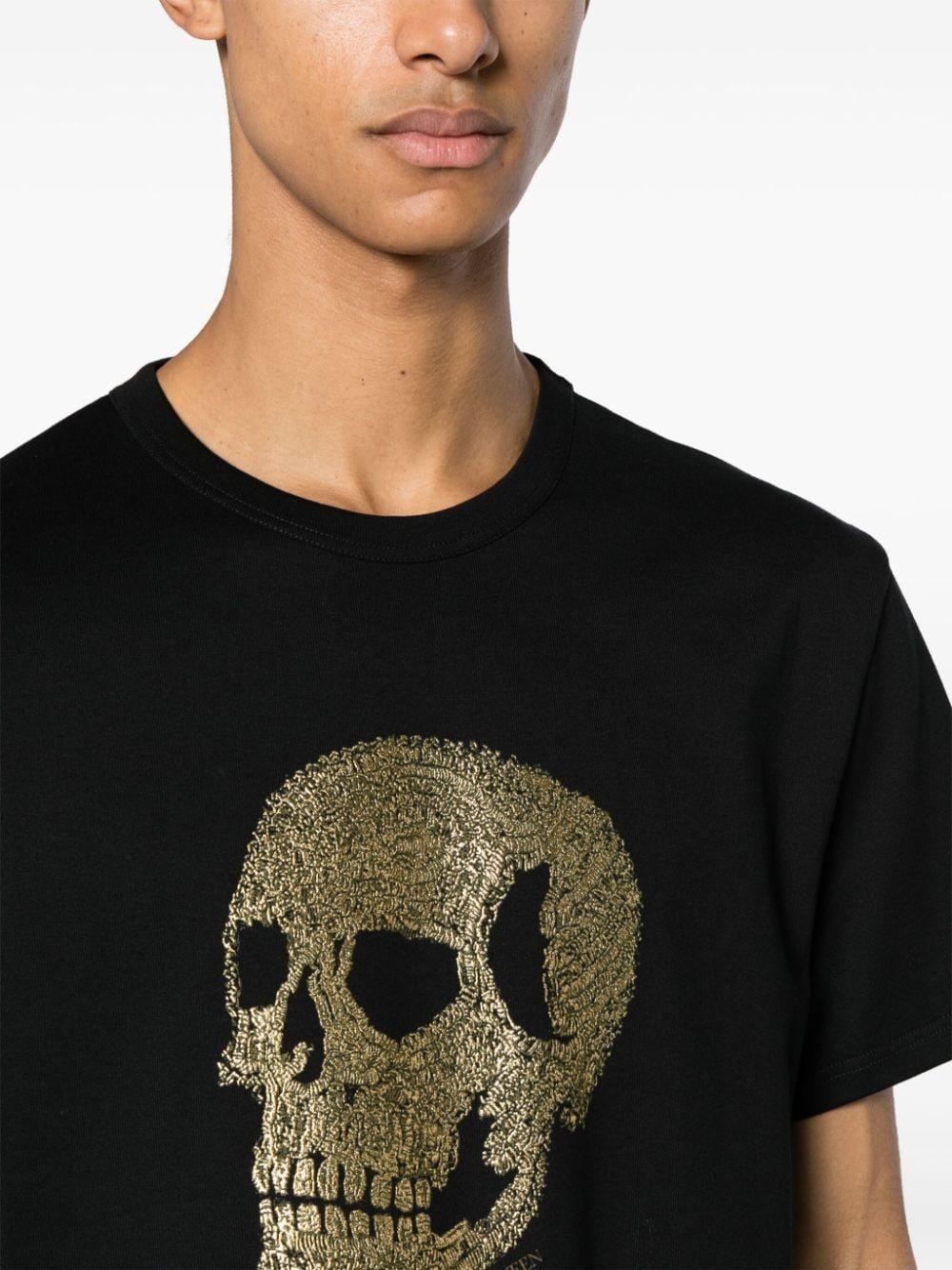 Skull T-shirt In Black Product Image