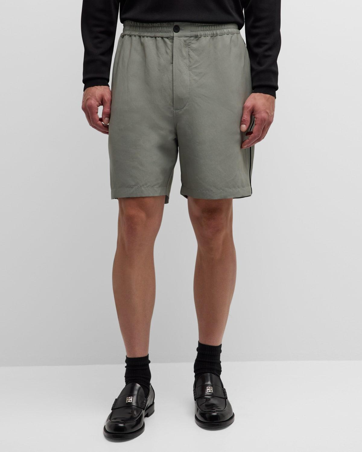 Men's Piped Nylon-Blend Shorts Product Image