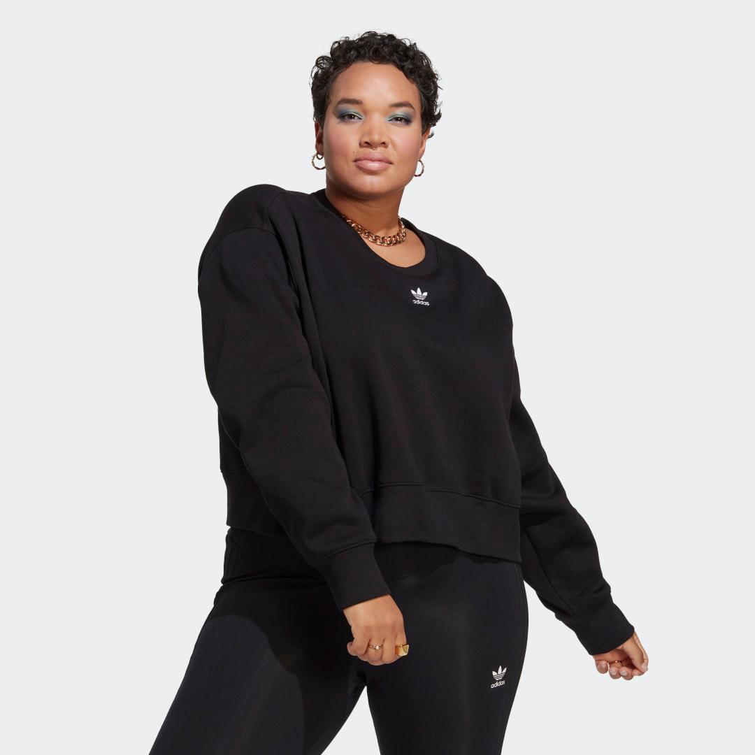 Adidas Womens Originals adicolor Essentials Crew Long Sleeve Sweatshirt (Plus Product Image