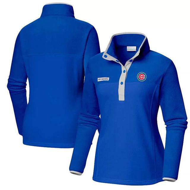 Womens Columbia Royal Chicago Cubs Benton Springs Half-Snap Sweatshirt Product Image