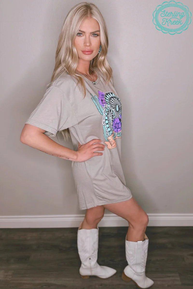 Wild West T-Shirt Dress Product Image