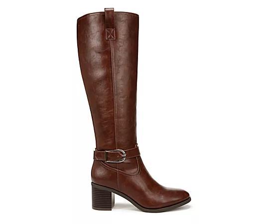 LifeStride Legend Womens Tall Heeled Riding Boots Brown Product Image