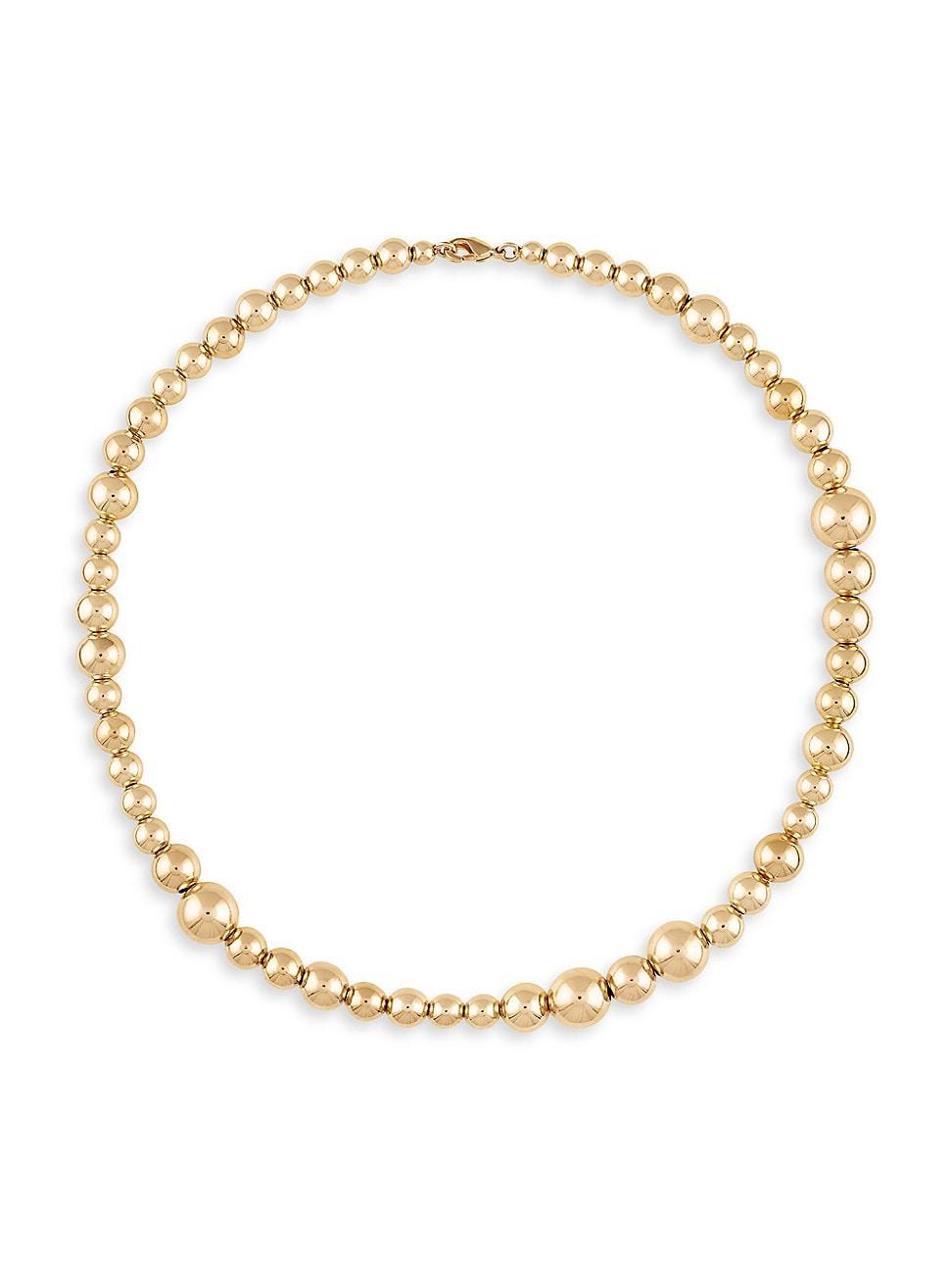 Alexa Leigh Mixed Ball Bead Necklace in 14K Gold Filled, 15 Product Image