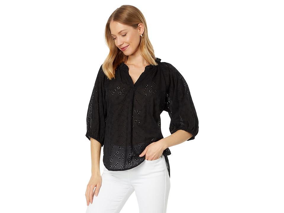 Dylan by True Grit Colette Eyelet Lauren Blouse Women's Clothing Product Image