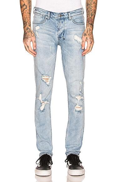 Ksubi Van Winkle Skinny Jean in Trashed Dream - Denim Light. Size 31 (also in ). Product Image