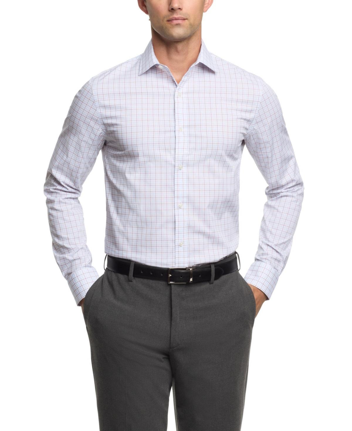 Tommy Hilfiger Mens Th Flex Slim Fit Wrinkle Free Stretch Twill Dress Shirt Product Image