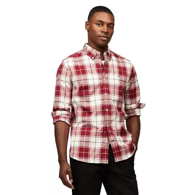 Mens Tommy Hilfiger Stretch Poplin Woven Button-Down Shirt Product Image