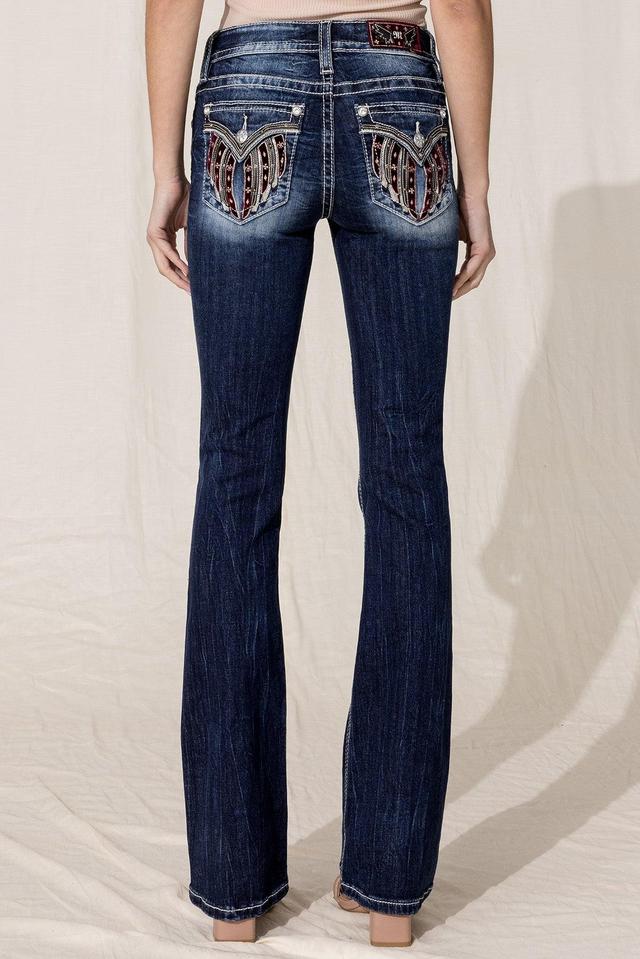 Velvet Wing Bootcut Jeans Female Product Image