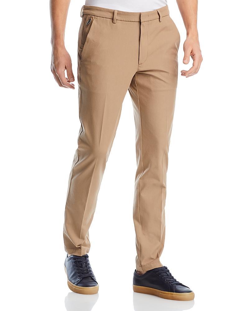 Mens Slim-Fit Trousers In A Cotton Blend With Stretch Product Image