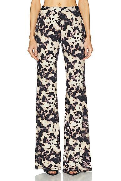 PRISCAVera Stretch Straight Leg Pant in Cream Product Image