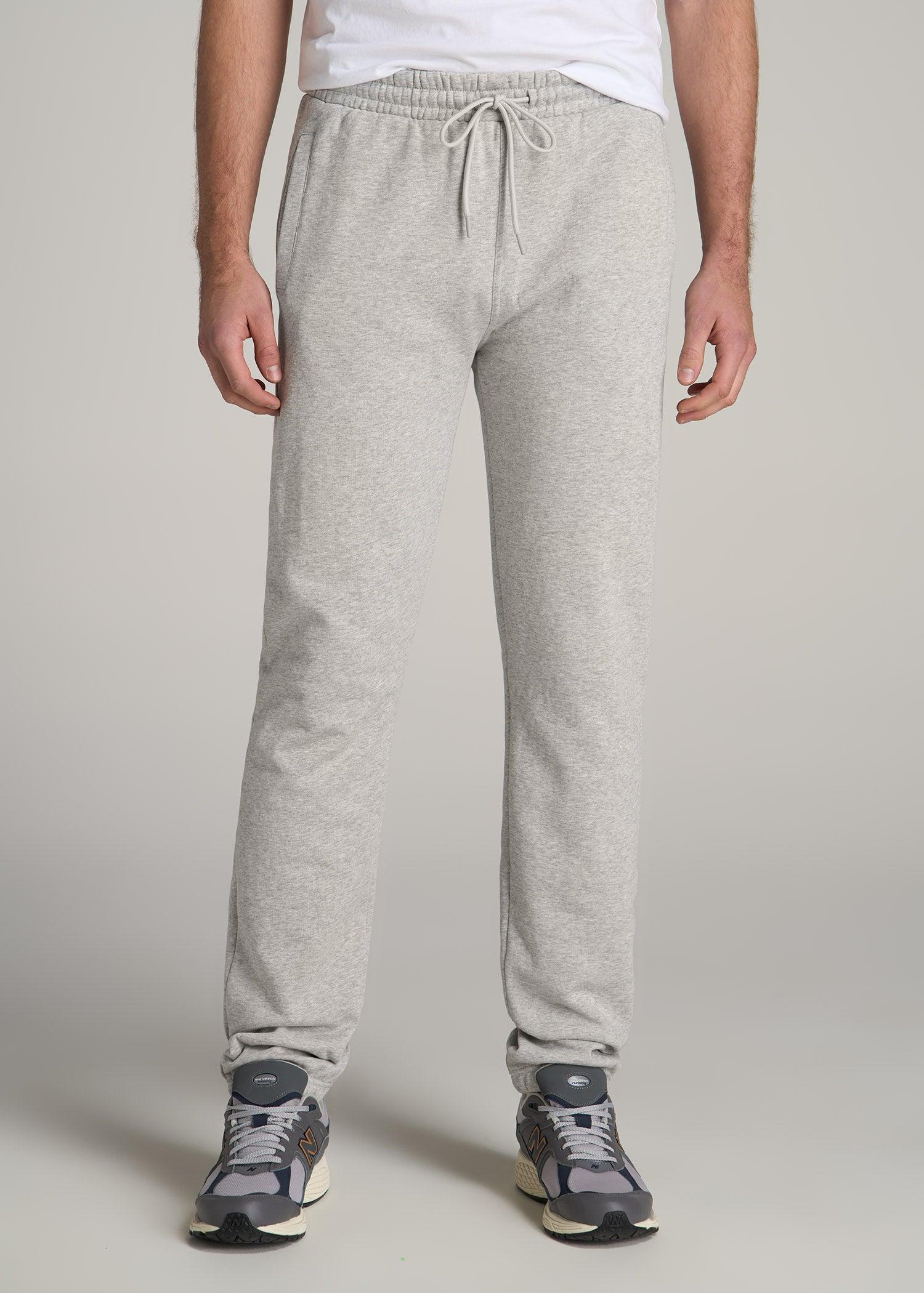 Wearever Fleece Elastic-Bottom Sweatpants for Tall Men in Grey Mix product image