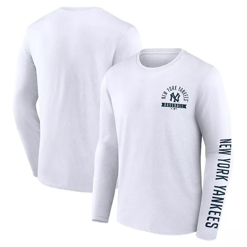 Mens Fanatics Branded New York Yankees Pressbox Long Sleeve T-Shirt Product Image