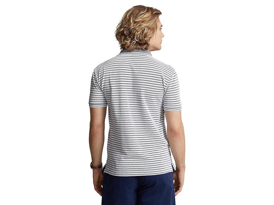 Polo Ralph Lauren Custom Slim Fit Stretch Mesh Polo Shirt (Newport Navy/White) Men's Short Sleeve Knit Product Image