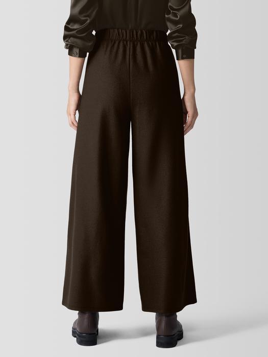 Felted Wool Jersey Wide-Leg Pant in Regenerative Wool Product Image