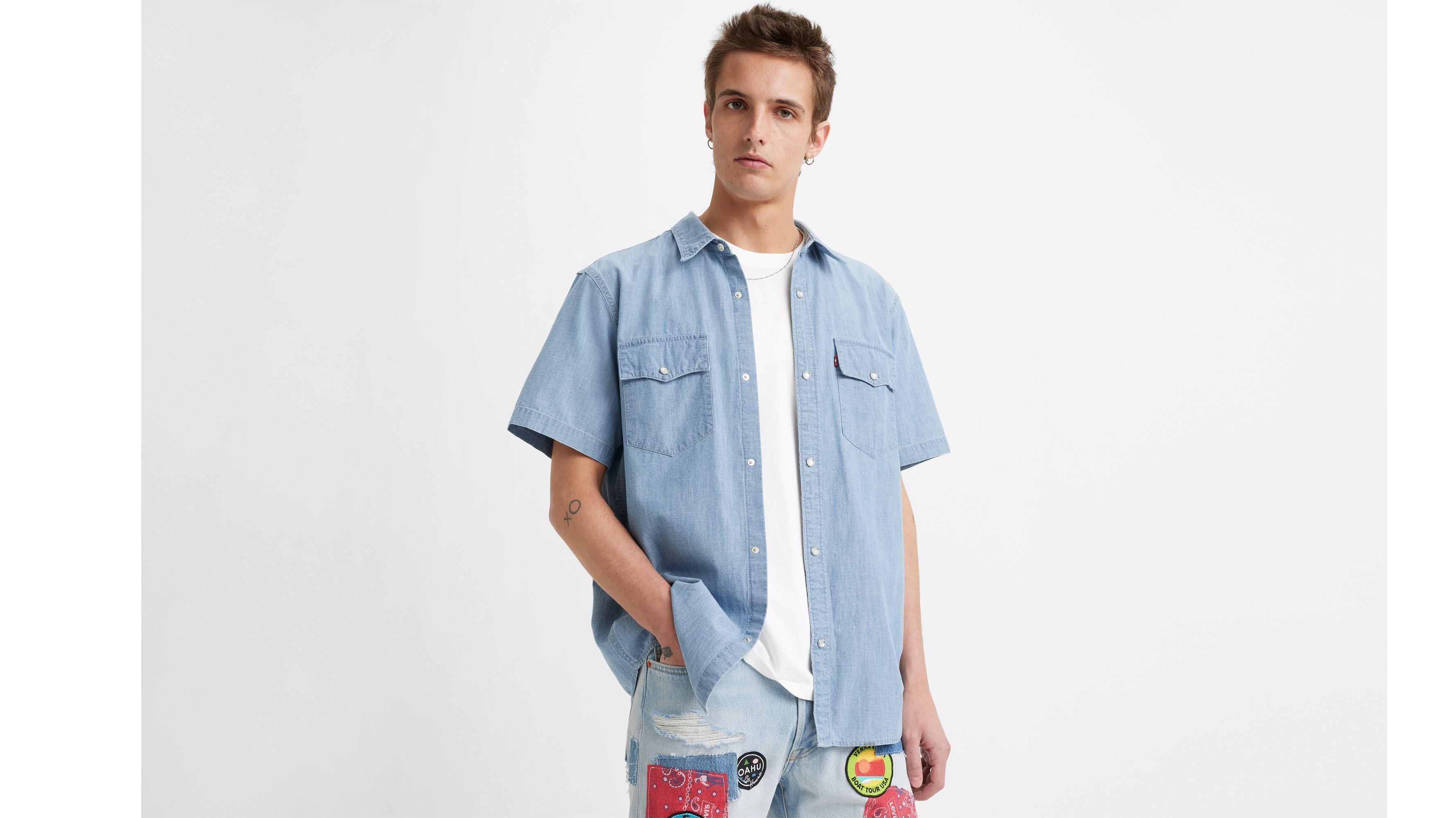 Short Sleeve Relaxed Fit Western Shirt Product Image