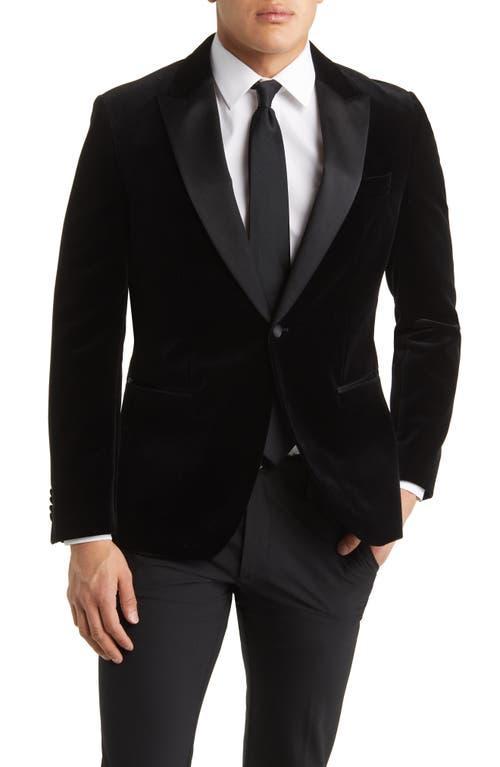 BOSS Hutson Silk Blend Velvet Dinner Jacket Product Image