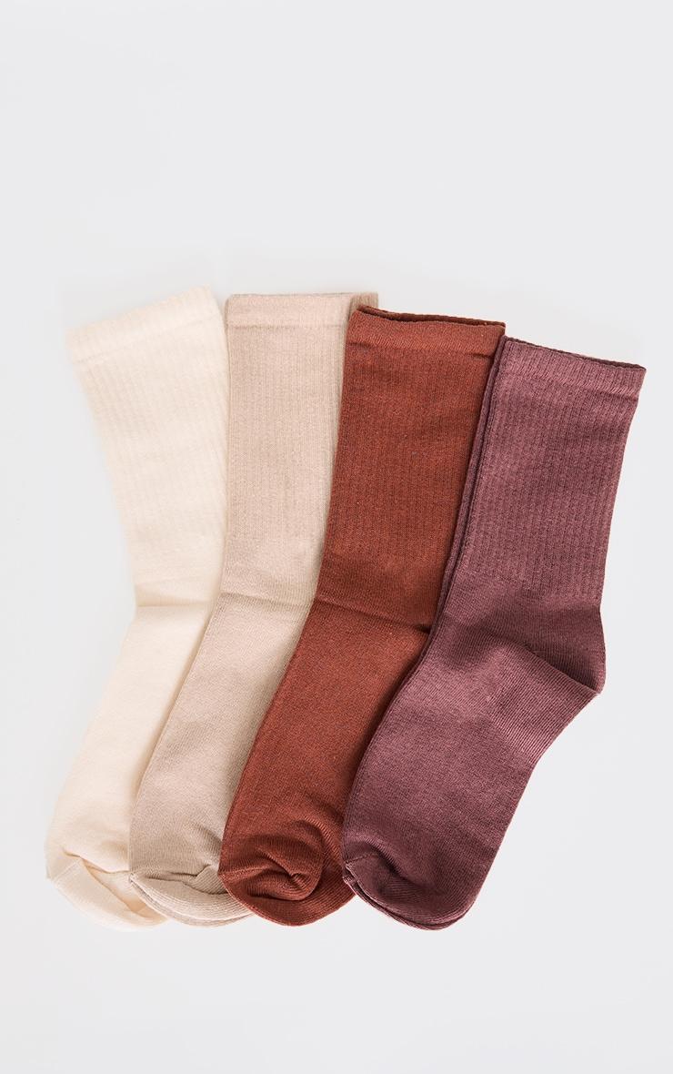 Multi Tonal 4 Pack Socks Product Image