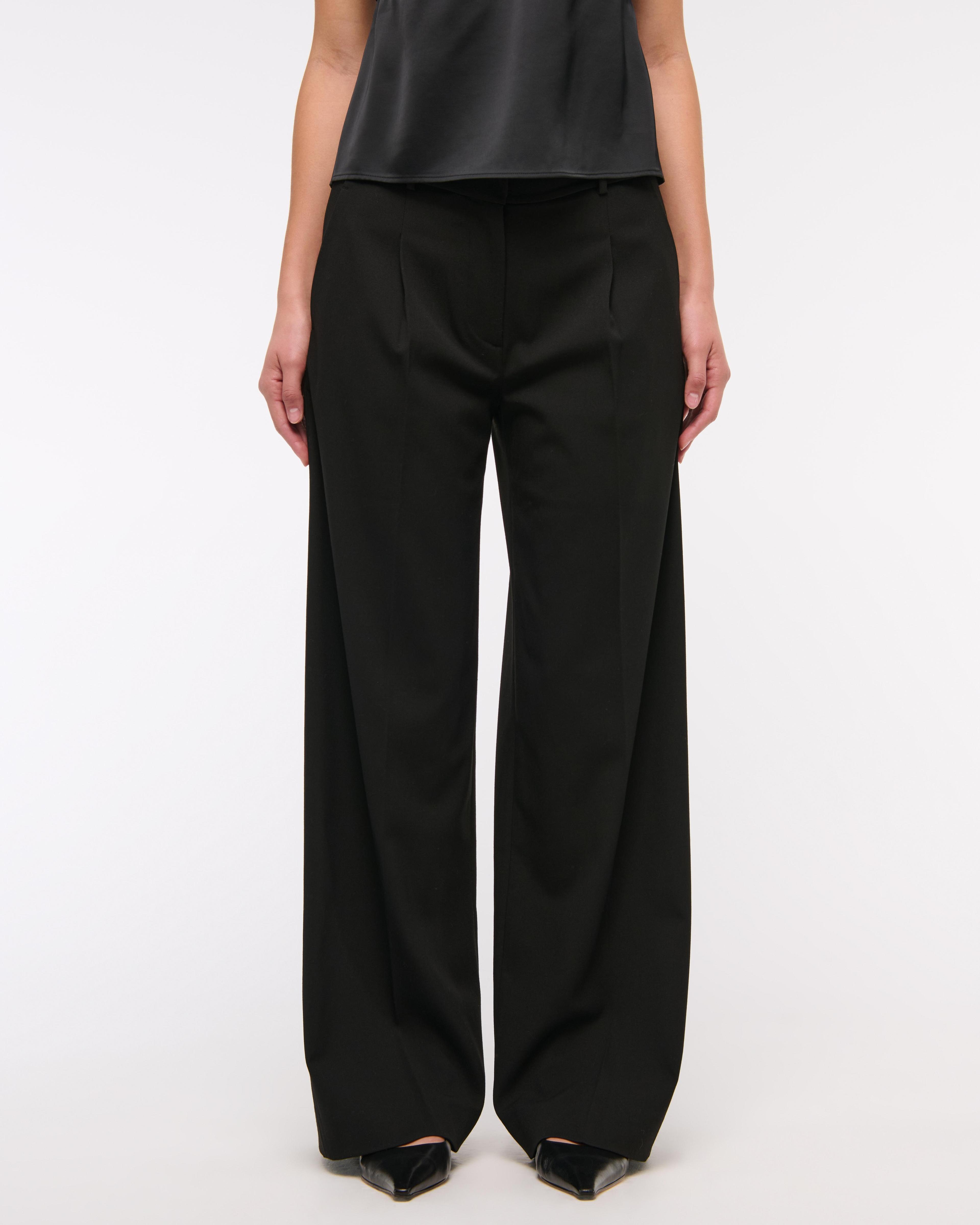 Mid Rise Tailored Wide Leg Pant Product Image