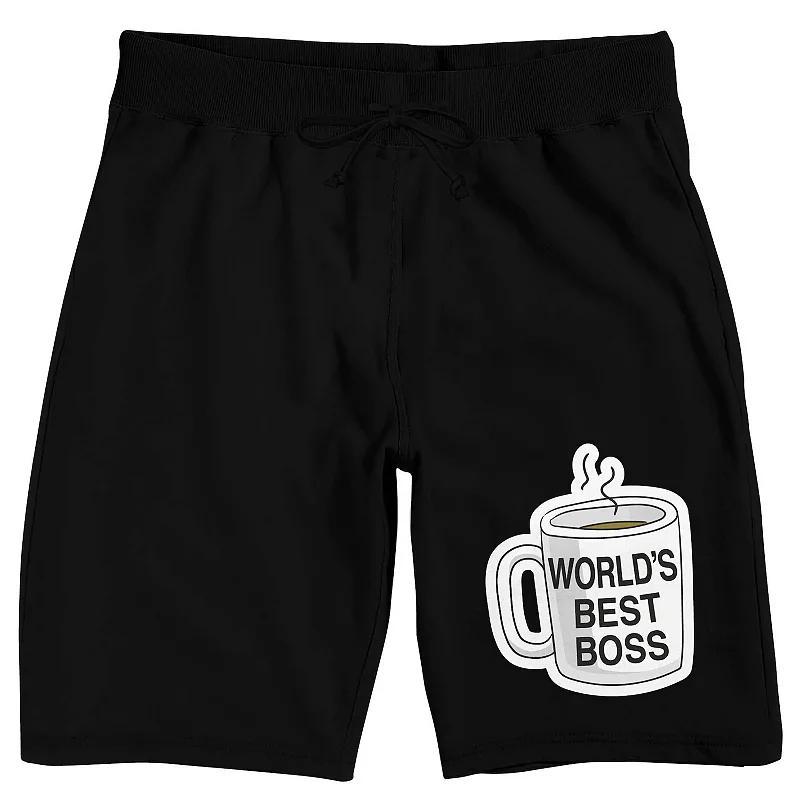 Mens The Office Worlds Best Boss Coffee Mug Sleep Shorts Product Image