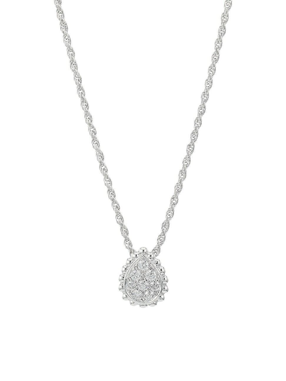 Womens Serpent Boheme 18K White Gold & Diamond Necklace Product Image