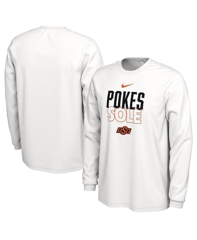 Nike Oklahoma State Cowboys 2023 On Court Bench Long Sleeve T-Shirt, Mens Product Image