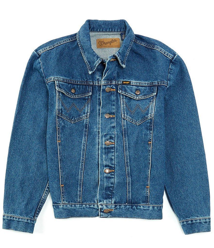 Wrangler® Cowboy Cut® Long Sleeve Unlined Denim Shirt Product Image