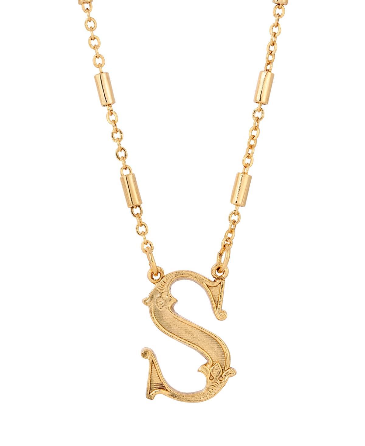 1928 Tone Initial W Pendant Necklace Product Image