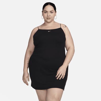 Women's Nike Sportswear Chill Knit Tight Mini-Rib Cami Dress (Plus Size) Product Image