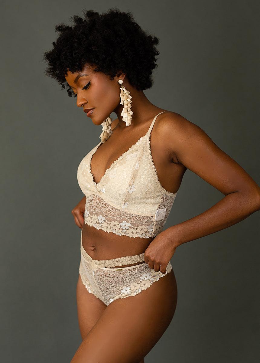 Lyric Bralette in Oat Product Image