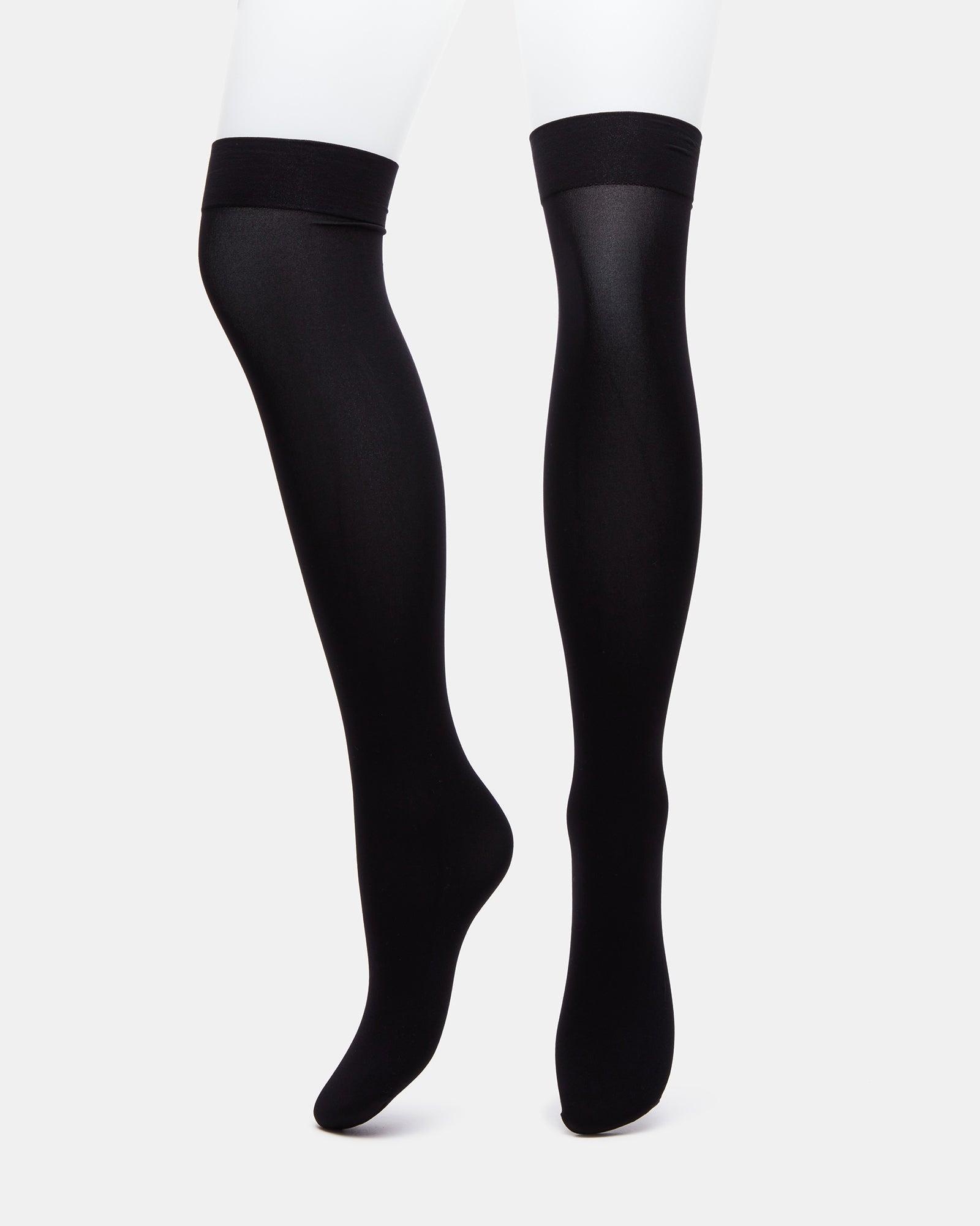 FISHNET OVER THE KNEE TIGHTS BLACK Female Product Image