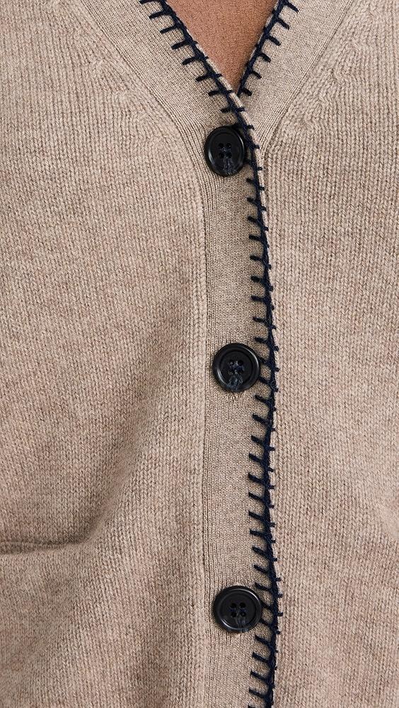 Jumper 1234 Blanket Stitch Cashmere Cardigan | Shopbop Product Image