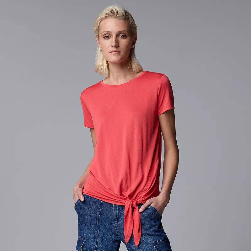 Womens Simply Vera Vera Wang Side Tie Tee Product Image