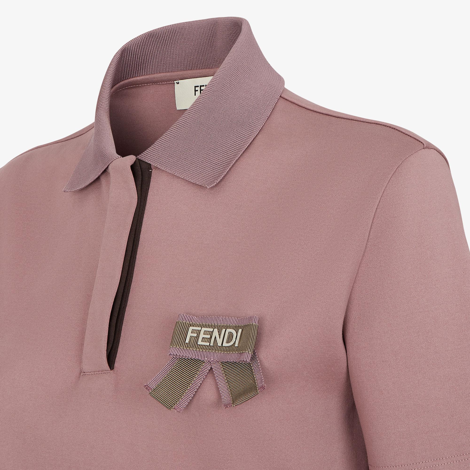 Polo shirtMauve pink jersey jumper Product Image