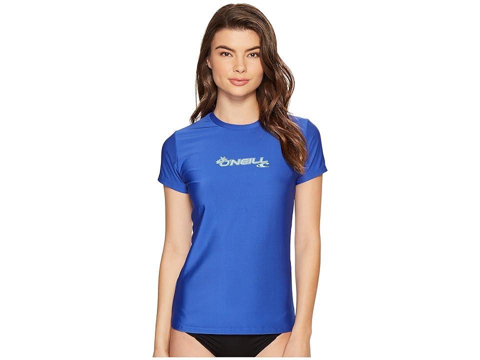 O'Neill Basic Skins S/S Rash Tee (Tahitian ) Women's Swimwear Product Image