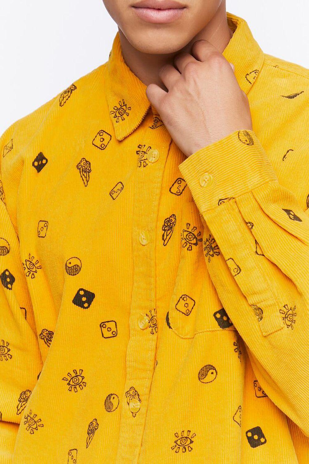 Dice Print Corduroy Shirt | Forever 21 Product Image