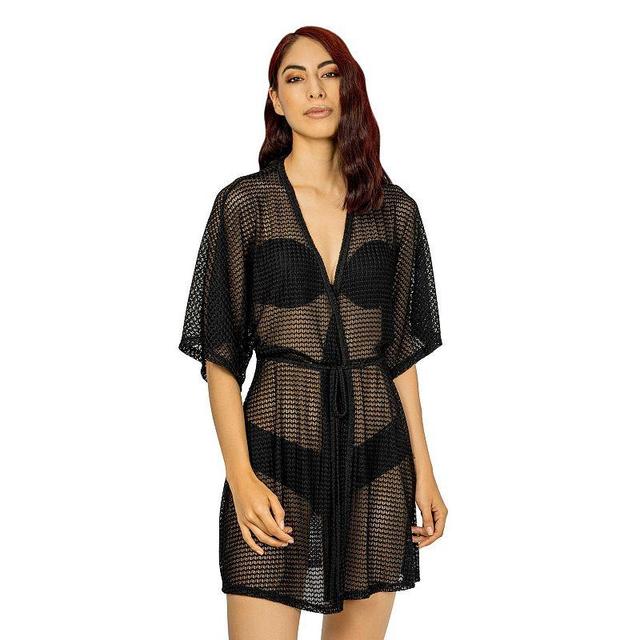 Womens Jordan Taylor Sheer Swim Cover-Up Kimono Product Image