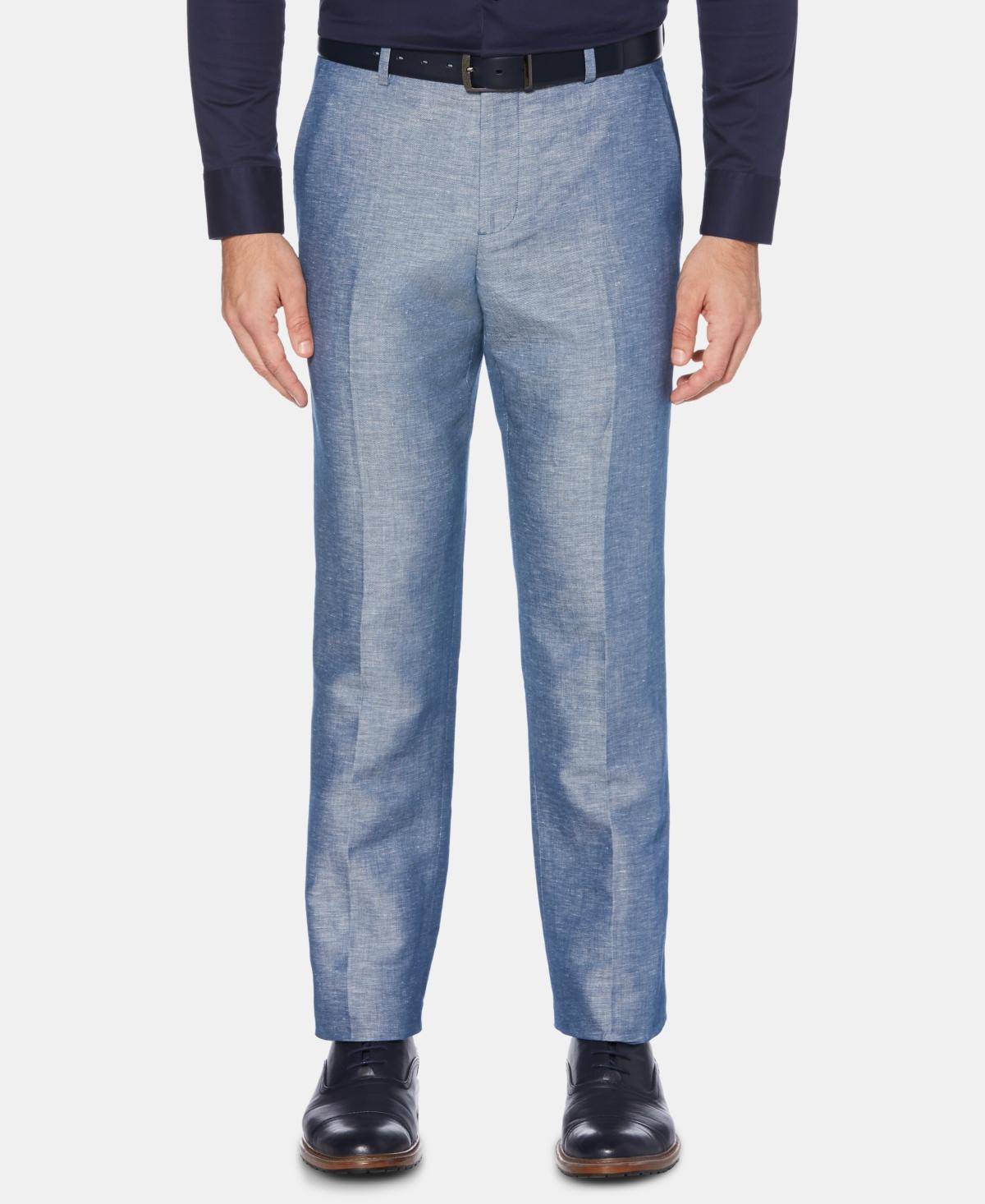 Perry Ellis Portfolio Modern Fit Linen Dress Pants (Bright ) Men's Dress Pants Product Image