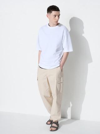 Mens Cargo Pants Off White XL UNIQLO US Product Image