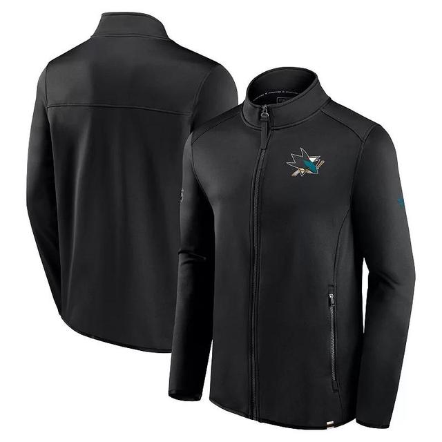 Mens Fanatics Branded Black San Jose Sharks Authentic Pro Full-Zip Jacket Product Image