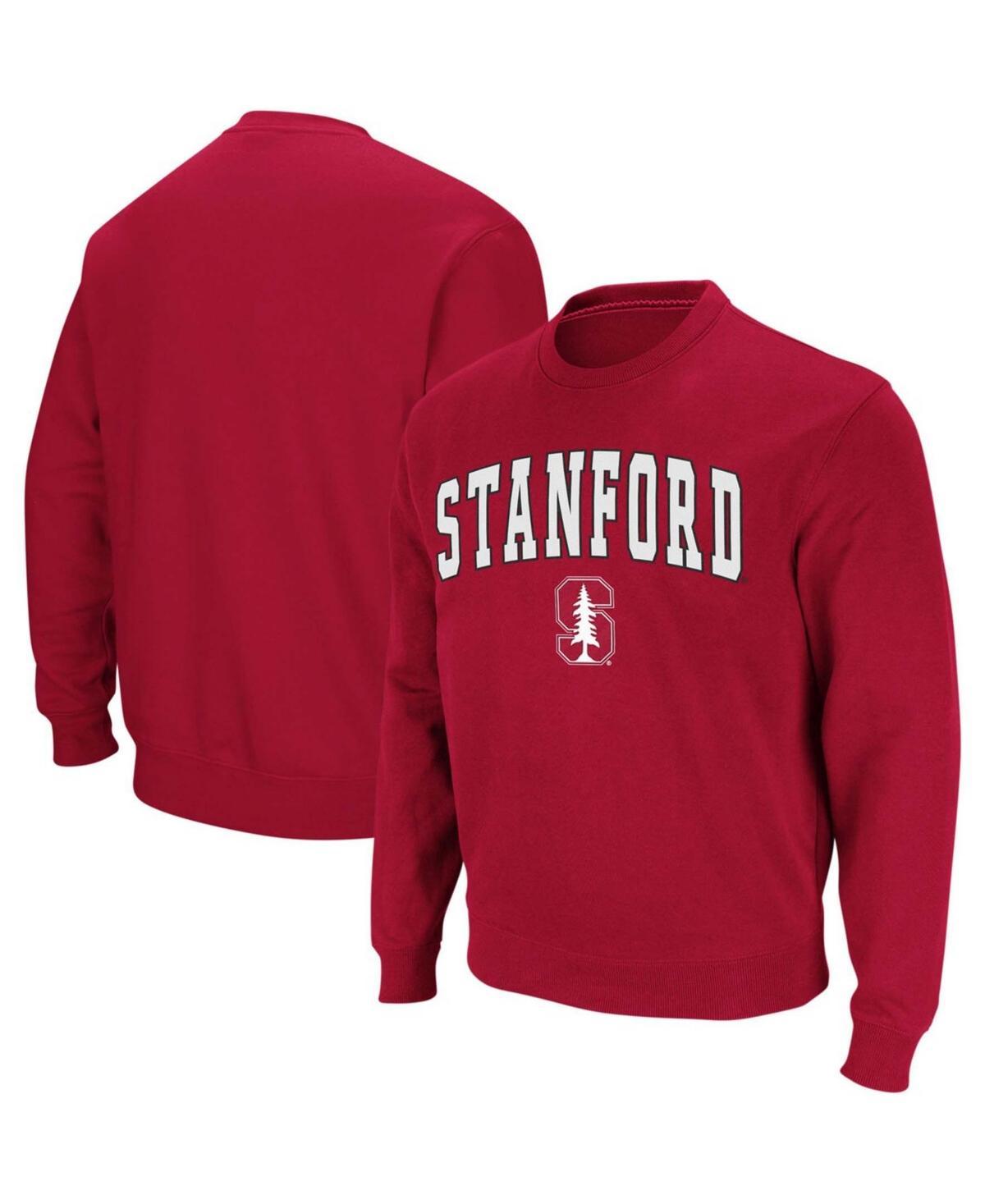 Mens Colosseum Stanford Cardinal Arch & Logo Crew Neck Sweatshirt Product Image