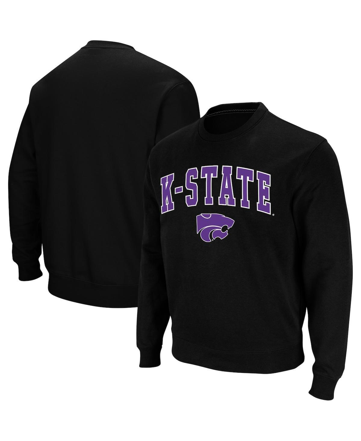 Mens Colosseum Kansas State Wildcats Arch & Logo Crew Neck Sweatshirt Product Image