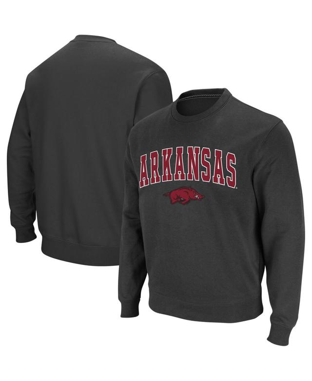 Colosseum Mens Arkansas Razorbacks Arch and Logo Crew Neck Sweatshirt Product Image