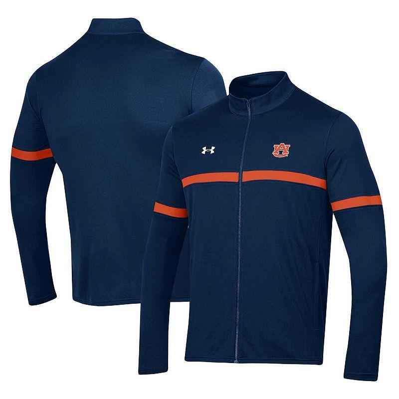 Mens Under Armour Auburn Tigers 2023 Assist Warm Up Full-Zip Jacket Blue Product Image