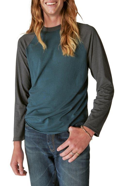 Lucky Brand Venice Burnout Cotton Blend Long Sleeve T-Shirt Product Image