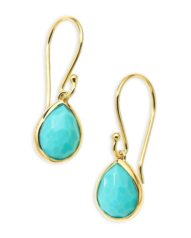 Womens Rock Candy 18K Green Gold & Amethyst Teeny Teardrop Earrings Product Image