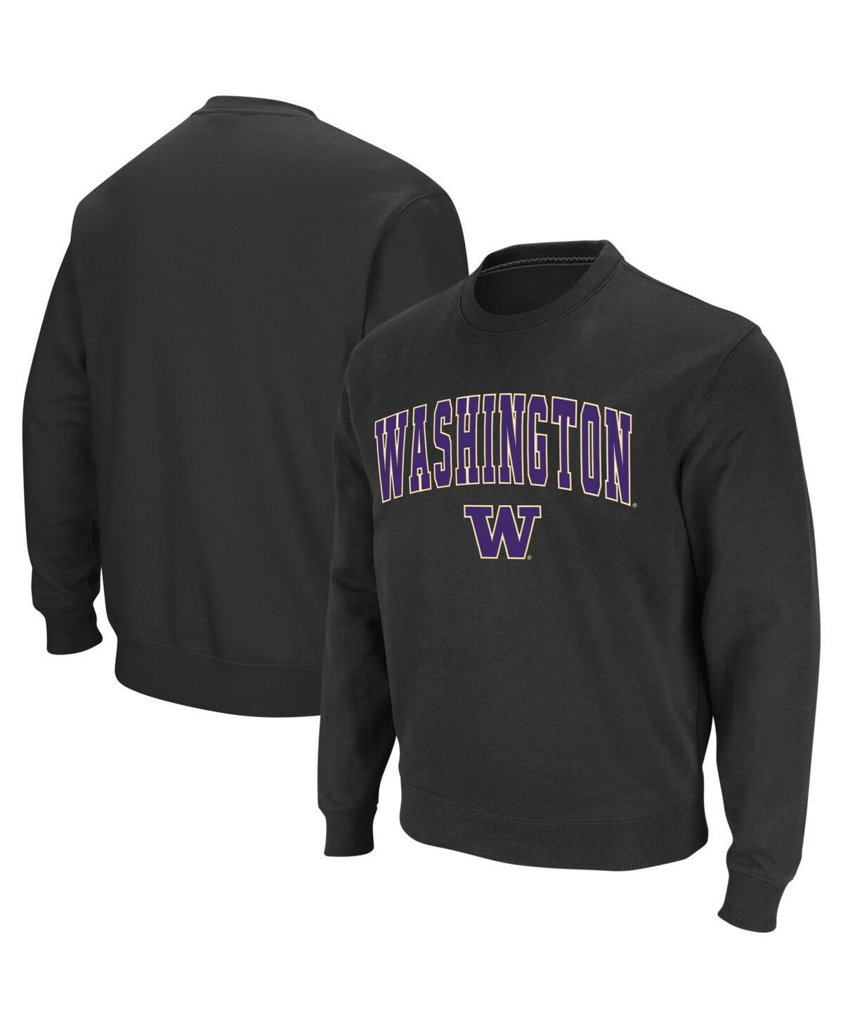 Colosseum Mens Washington Huskies Arch & Logo Crew Neck Sweatshirt Product Image