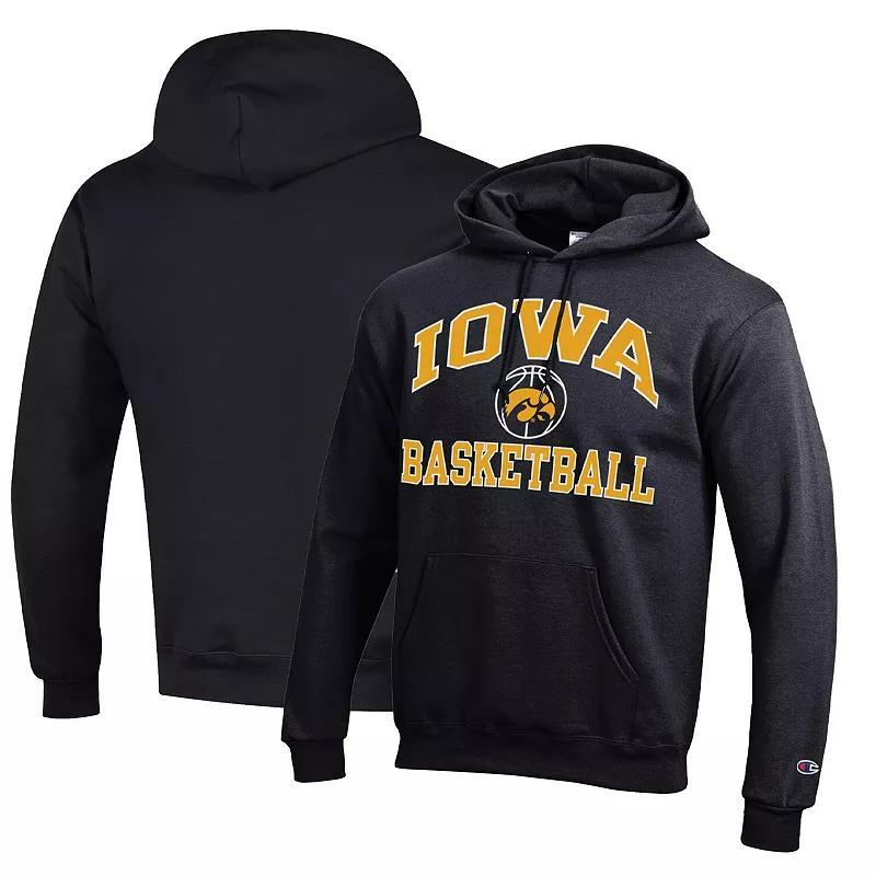 Mens Champion Iowa Hawkeyes Basketball Icon Powerblend Pullover Hoodie Product Image