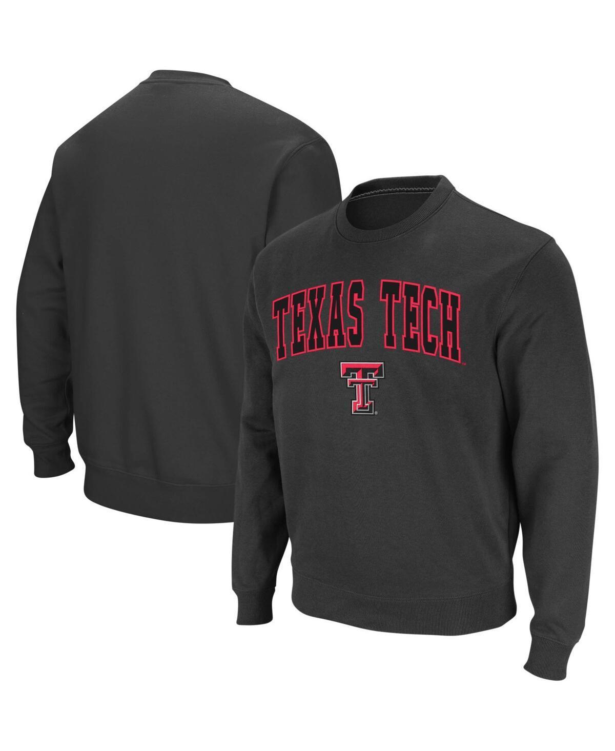 Colosseum Mens Texas Tech Red Raiders Arch and Logo Crew Neck Sweatshirt Product Image