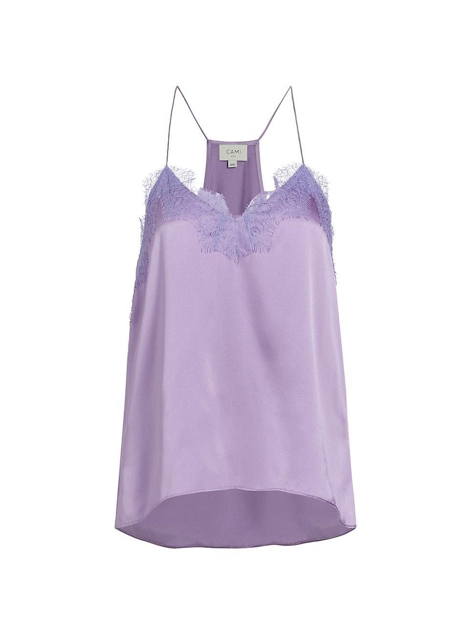 Womens Racer Silk Camisole Product Image