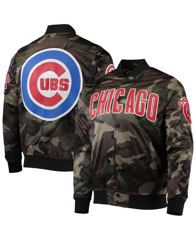 Mens Pro Standard Camo Chicago Cubs Satin Full-Snap Jacket Product Image